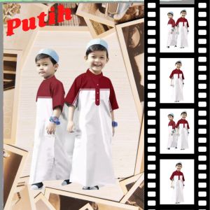 Jubah Anak Laki Laki Model Reglan + Free Peci