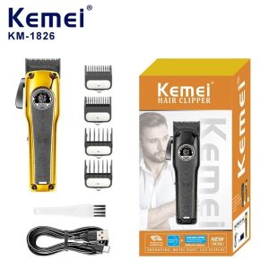 Kemei KM-1826 chuyên nghiệp tóc Clipper không dây có thể sạc lại dao cạo Tóc máy cạo râu điện Tông đơ cắt tóc cho nam