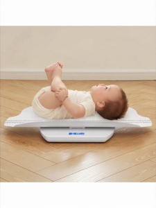 High Precision Baby Weight Scale Small Charging Baby Scale Home Use Electronic Scale for Newborns LED Display Oval Shape