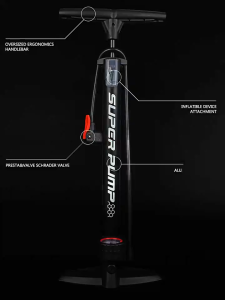 Bike Pump Motor High Pressure Bike Pump With Guage 160PSI Air Pump Manual Bicycle Pump Tire Inflator#CQ003