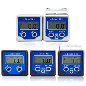 Electronic Digital Display Inclinometer 360 Degree Magnetic Angle Measurement Inclinometer Box Hardware Measuring Tools