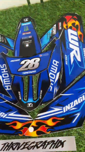 NEW DESAIN DECAL YAMAHA WR 155 MOTIF CARTOON FULL BODY