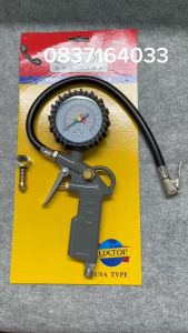 Đầu Vòi Bơm Bánh Xe Máy Ô Tô Có Đồng Hồ Đo Lốp Xe TD1- Chính Hãng LUXTOP