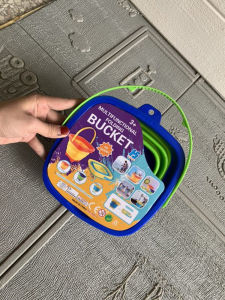 Xô Nước Silicon Gấp Di Động Cho Trẻ Em Đi Biển Màu Cát Chơi Đồ Chơi Nước Đào Du Lịch Màu Cát Xô Nước Cho Trẻ Em