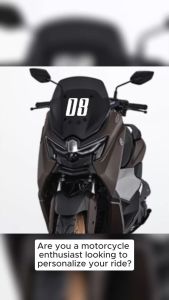 Racing font for motorcycle vinyl cut-out (set)