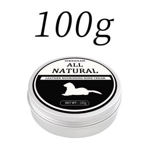 SIKEZHAN Leather Sofa Cleaner Polish Mink Oil Cream Luxury Bag Care Salve 30/50/100g - Shoe Cleaning & Protection Products