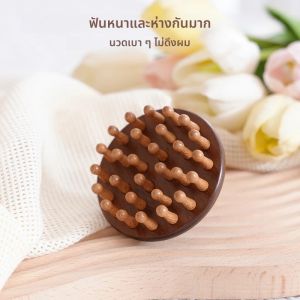 การ์ตูนแมวไม้นวดหนังศีรษะหวี Meridian หวีฟันหัวหวีผม Body Beautify นวด Guasha Scraping Care