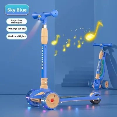 LIWAN | Flash LED Foldable Childrens Scooter