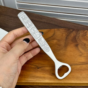 Chockmen 18/10 Stainless Steel Vintage Carved Pattern Bottle Opener Beer Cocktail Cap Opener Heavy Duty Bottle Opener