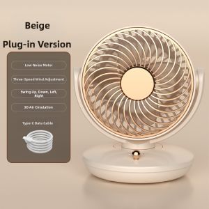Desktop Small Fan 2024 New USB Charging Office Cooling Mini Air Conditioner Plastic Material Compact Size for Business Use