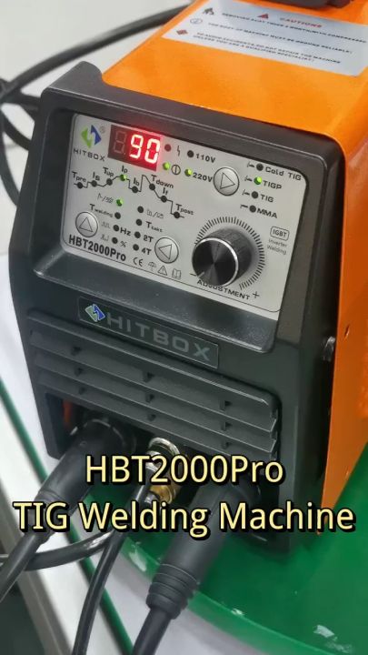 HITBOX TIG Welder HBT2000Pro 200Amp Cold Pulse TIG Welding Machine 220V ...