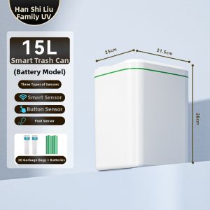 HANSHILIUJIA | Smart Induction Trash Can High Capacity Stylish High Leg