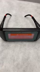 Kacamata Las Otomatis Auto Darkening Soldering Googles BLACK GREEN