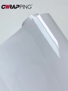 Glossy White Vinyl Warp Car Film High-Gloss PVC Bubble-Free Car Stickers for Automotive Waterproof Vinyl Warp Vehicle Protection