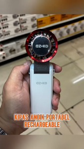 Kipas Angin Portabel Rechargeable - Putih/Abu-Abu Portable Fan Kipas Mini Mini Fan Kipas Kecil Portabel