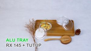 [ 10 PCS ] Alumunium Foil Tray Cup RX 145 + Tutup Zupa Soup Macaroni Schotel Klapertart Cake Cupcake Muffin