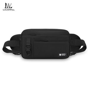 LouisWill Mens Chest Bag Crossbody Bag Waterproof Oxford Cloth Bag Lightweight Waist Bag Sports Bag Casual Bag Fitness Bag Versatile Fashion Chest Bag Travel Bag