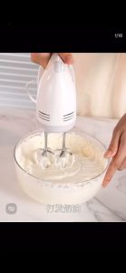 เครื่องตีไข่ไฟฟ้ามือถือบ้านเบเกอรี่เค้กเครื่องมือพลังงานสูงอัตโนมัติ