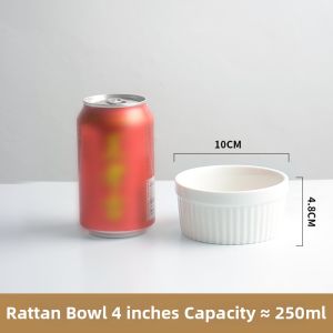 Multi-use White Ceramic Baking Bowl