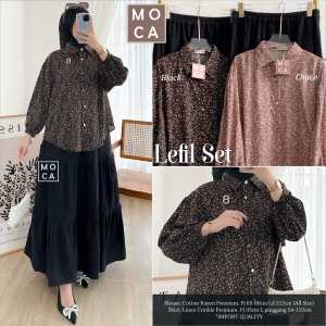 SETELAN ROK LEFIL LD 115 BY MOCA BERLABEL SET ROK