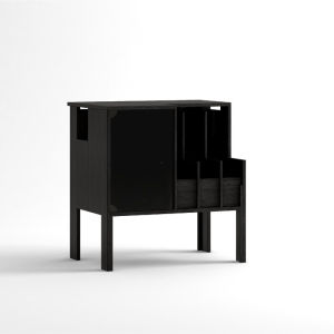 Modern Minimalist Wooden Storage Cabinet for Living Room And Bedroom against Wall Floor Standing Practical Organizer