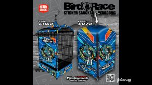 STIKER KERODONG sangkar kotak Kacer A7