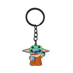 Bandai | Móc Khóa Yoda Star Wars Dễ Thương Phụ Kiện Trang Trí Túi Xách Móc Khóa Xe Hơi Mặt Dây Chuyền Kim Loại Quà Tặng Sinh Nhật Cho Người Lớn