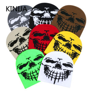 Hip Hop Letter Funny Wool Knitted Hats Women Warm American Style Autumn Winter Beanies Versatile Street Pullover Hat Men