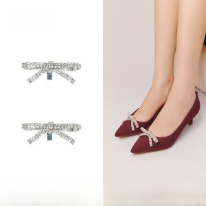 7or9 Diamond Chain Butterfly Knot High Heels Accessory Free DIY Front Buckle Multi-Wear Shoe Accessories