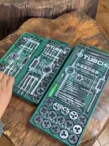 TUOCHI 12PCS / 20PCS / 40PCS Tap and Die Set Internal Thread Tools Metric Screw Hole Repair Hand Tool M3-M12 Taps Dies
