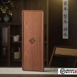 จานชงชาไม้เนื้อถั่วแดงขนาดเล็กและใหญ่ ชุดชาฮูกุวัตสึ จานรองไม้สำหรับใช้ในบ้าน จานรองไม้แบบแยกส่วน จานรองไม้แบบระบายอากาศได้ดี