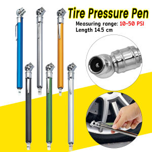 Vacaka Tire Pressure Gauge for Car Motorcycle Bike SUV Durable High Quality Aluminum Metal Pen Clip Design Easy to Measure Accurate Reading Small Easy to Store Anti-Loss Multiple Colors Available