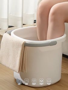 Xô ngâm chân ECOCO 9L và 14L kèm Thau chậu cho gia đình thế hệ mới tích hợp quai xách tiện lợilỗ thoát nước thông minh