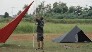 FLYSHEET BOGABOO HURRICANE 3X3 NYLON 30D PU 5.000 100% anti air 19 LOOP FULL SEAL - TARPTENT - atap tenda waterproof - FLYSHET ULTRALIGHT