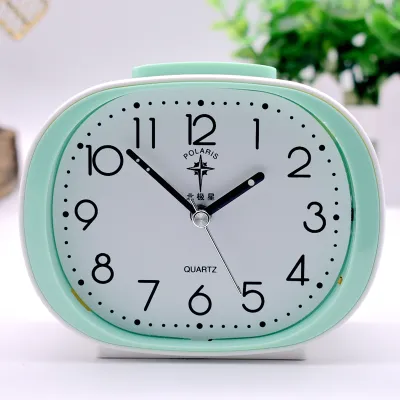 Large Font Silent Night Light Snooze Alarm Clock