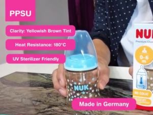 NUK PPSU 300ml/ 10oz Wide Neck Feeding Bottle Baby with Temperature Control Premium Choice+
