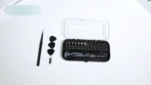 Brifit 48 IN 1 Precision Screwdrivers 41 CRV Nickel Plating Turbus Clear Mini Magnetic Screw Knife Tool With Extension Rods & Tweezers Suitable for PC Laptop Computer Mobile Phone Game Machine and Other Maintenance Tools