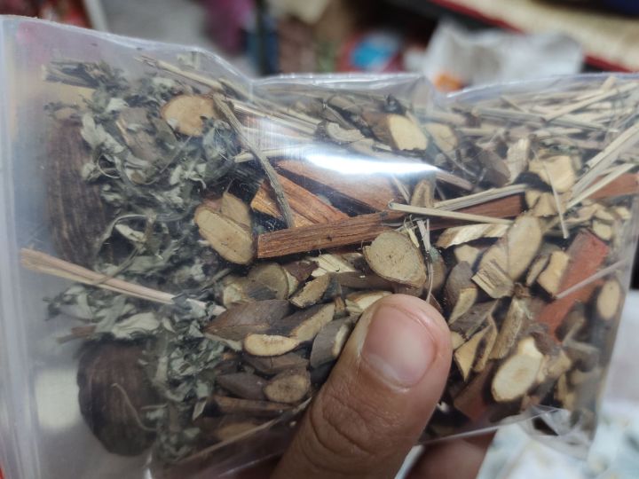gói xông nhà xông nấu nước xông ngũ vị hương tẩy uế trừ phong long không cần dùng than