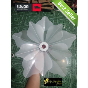 kelopak bunga bahan mika model bunga kamboja kuat awet dekorasi/ruangan murah cantik dan terlaris diameter 40 cm