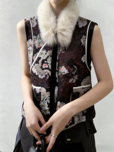 QINGNAER | Traditional Chinese Inspired Retro Sleeveless Waistcoat