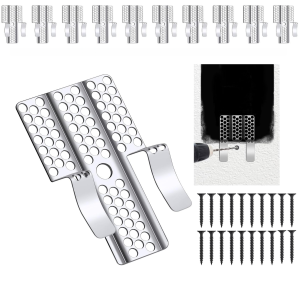 10/20pcs Drywall Repair Clips Heavy-Duty Drywall Repair Clips with 20/40cps Screws Wall Hole Patch Kit for Wood Steel Studs