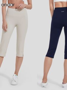 High Waist Capri Yoga Pants for Women ANDAR Feeling Naked Style Fitness Casual Sportswear Ideal for Running and Pilates