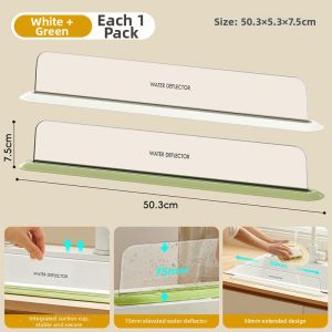 XUNHUAI | Suction Cup Adjustable Height Splash Guard Water Board
