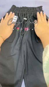 Paket Hemat Celana Panjang Kulot Cargo Anak Perempuan Usia 6-15 Tahun