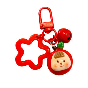 Cartoon Cute Duo Mei Resin Fruit 3D Cute Grain Keychain Pendant Popular Earphone Set Jewelry Hanging Decoration