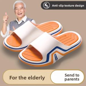MONLEYTA | Anti-Slip Bathroom Slippers For Elderly Odor Resistant Home Use PVC Material Comfortable Summer Slippers Professional Fall Prevention