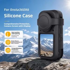 Insta360 X6 Vỏ Bảo Vệ Vỏ Máy Ảnh Bằng Silicon Nắp Ống Kính Chống Trầy Xước Phụ Kiện Máy Ảnh Hành Động Cho Insta360 X6