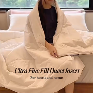 Ultra Fine-fill Hotel Duvet/Comforter Insert Super soft breathable & plush Hypo-allergenic & down-proof cotton casing Ideal for Singapore’s climate with dual-weight options