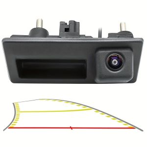 1080P CCD Trunk Handle Backup Camera - Dynamic Trajectory Full Color Night Vision Fits VW/for AUDI Passat B8 Tiguan Golf 7 Q5