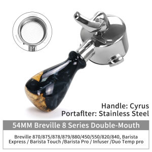 AliKisscafe 54mm Coffee Bottomless Portafilter Naked for Breville Sage 870 878 879 Espresso Machine Accessories Barista Tools